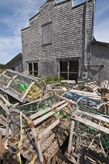 Perce Prints: Quebec, Canada. Old fishing hut near Perce