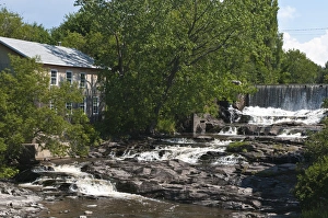Mill Prints: Quebec, Canada. Old mill near Kamouraska