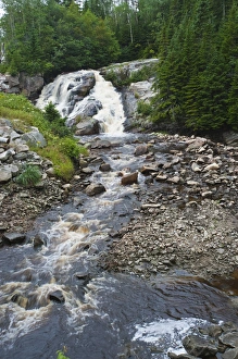 Colombier Prints: Quebec, Canada. Waterfalls near Colombier
