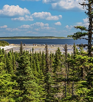 Overview Prints: Quebec, Havre-Saint-Pierre, Canada. Archipelago National Park monoliths