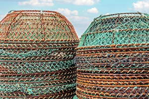 Images Dated 2024 February: Quebec, Sept-Iles, Canada. Fishing nets