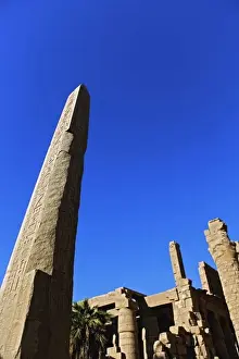 Hieroglyphic Prints: Queen Hatshepsut Obelisk, Temple of Karnak located at modern day Luxor, or ancient Thebes