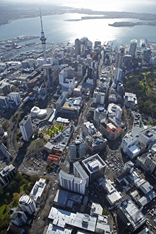 Sky Scraper Prints: Queen Street, Sky Tower and Central Business District