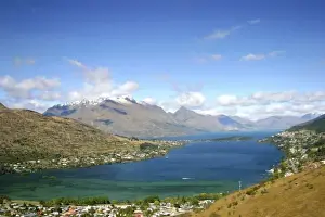 Queenstown Prints: Queenstown, New Zealand. A helicopter ride around Queenstown shows stunning views