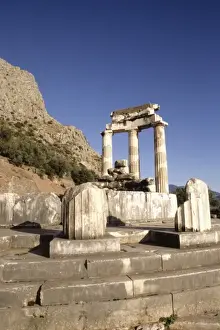 Remain Prints: Quiet place of refuse at the Temple of Apollo 4th Century in Delphi Greece