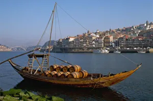 Carriage Prints: Rabelo Boats, Porto, Portugal