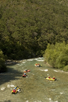 Images Dated 19th August 2008: Rafting on Verdon river, Gorges du Verdon, Provence, France