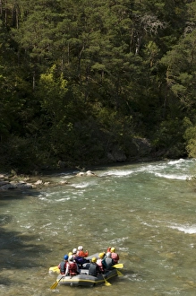 Raft Prints: Rafting on Verdon river, Gorges du Verdon, Provence, France