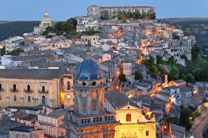 Ragusa at dusk, Sicily, Italy