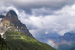 Rainbow Prints: Rainbow by Going-to-the-Sun Mountain in Glacier National Park