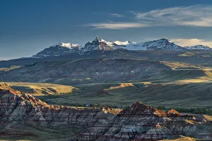 Badland Prints: Ramshorn Mountain and Badlands near Dubois, Wyoming