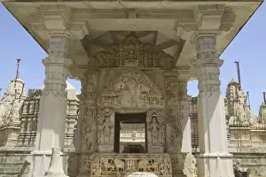 Carve Prints: Ranakpur Jain Temple with intricate carving between Ghanerao and Udaipur, Rajasthan