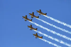 Images Dated 7th April 2012: The Red Checkers Aerobatic Display Team with CT-4B Airtrainers