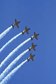 Vapor Prints: The Red Checkers Aerobatic Display Team with CT-4B Airtrainers