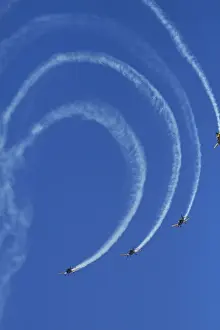 Images Dated 7th April 2012: The Red Checkers Aerobatic Display Team with CT-4B Airtrainers