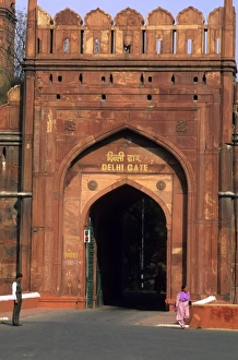 Population Prints: The Red Fort in Old Delhi, India
