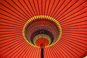Images Dated 5th December 2011: Red Japanese paper umbrella opened