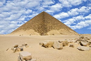 Civilization Prints: The Red Pyramid (Senefru or Snefru Pyramid), Dahshur, UNESCO World Heritage Site