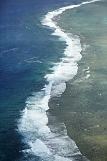Turquoise Prints: Reef, Southern Rarotonga, Cook Islands, South Pacific