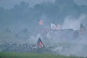 Fight Prints: Reenactment, Battle of Manassas, Hallowed Ground; Virginia