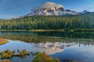 Cascade Mountain Prints: Reflection Lake within Mt. Rainier National Park