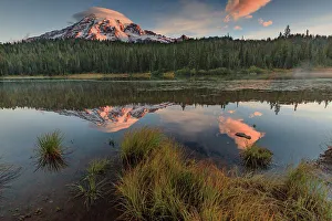 Cascade Mountain Prints: Reflection Lake within Mt. Rainier National Park