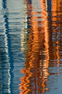 North West Prints: Reflections of cranes at Port of Tacoma, Tacoma, Washington, USA