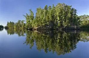 Reflections in the Namakan Narrows, Namakan Lake, Voyageurs National Park, Minnesota, USA