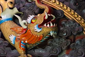 Tibetan Prints: Relief in Litang Monastery (Changchunkeersi), Litang, western Sichuan, China