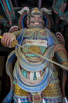 Images Dated 24th May 2011: Religious statue in the Bulguksa temple, Unesco world heritage sight Gyeongju, South