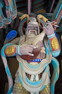 Gyeongsang Prints: Religious statue in the Bulguksa temple, Unesco world heritage sight Gyeongju, South
