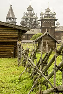 Images Dated 30th August 2006: RF. Kizhi Pogost. Wooden Churches. UNESCO World Heritage. Kizhi Island in Lake Onega