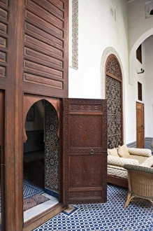 Images Dated 6th June 2009: Riad Louna (Hotel) Fes, Middle Atlas, Morocco