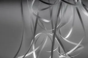 Black And White Prints: Ribbon and Light Patterns