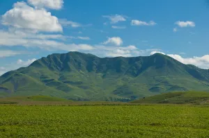 Destinations Prints: Rice paddies and soulless village, Northkorea