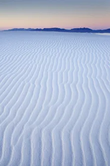 Ripple patterns in gypsum sand dunes, White Sands National Monument, New Mexico