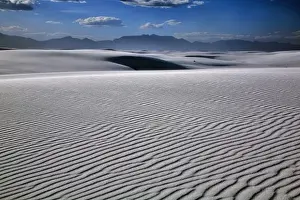 Gypsum Prints: Rippled dunes in evening light, White Sands National Monument, Alamogordo, New Mexico