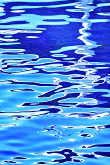 Aqua Prints: Rippled water reflection