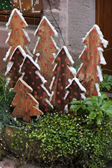 Riquewihr, France. Village established in the 1400s in the Alsace Region. Christmas decor