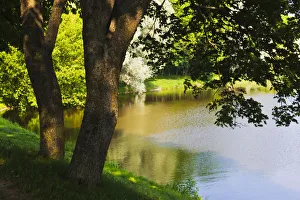Images Dated 2018 August: River bank along the Neman River. Nesvizh, Minsk Province, Belarus