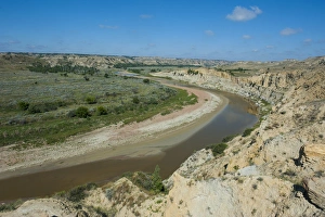 Scenics Prints: River bend in the Roosevelt National Park, North Dakota, USA