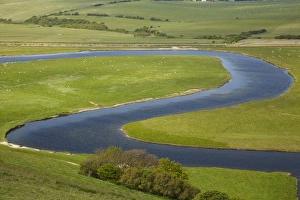 River Cuckmere, near Seaford, East Sussex, England, United Kingdom