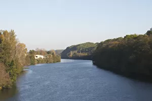 The river Dordogne close to Bergerac town. Bergerac Dordogne France