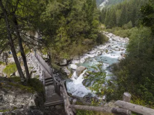 Images Dated 30th April 2021: River Sarca. Val di Genova in the Parco Naturale Adamello, Brenta, Trentino, Italy