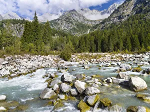 Images Dated 30th April 2021: River Sarca. Val di Genova in the Parco Naturale Adamello, Brenta, Trentino, Italy