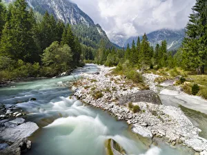Images Dated 30th April 2021: River Sarca. Val di Genova in the Parco Naturale Adamello, Brenta, Trentino, Italy