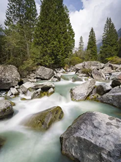 Images Dated 30th April 2021: River Sarca. Val di Genova in the Parco Naturale Adamello, Brenta, Trentino, Italy