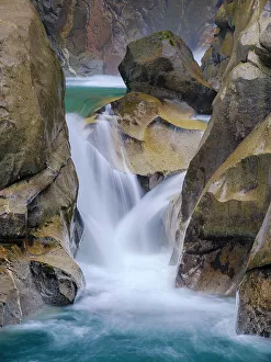 Northern Italy Prints: River Sarca. Valley Val di Genova in the Parco Naturale Adamello Brenta in the province of Trentino in Italy