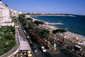 Images Dated 30th June 2006: Riviera Boulevard scenic in Cannes France from above