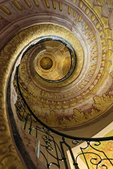 Library Prints: RM. Staircase between Church and Library. Melk Abbey. Melk. Austria